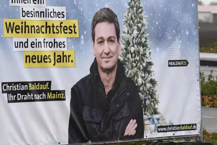 Festlich verklärter Blick: der Frankenthaler CDU-Landtagsabgeordnete und Oppositionsführer Christian Baldauf.