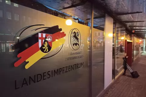 Offizielles Logo des Impfzentrums am City Outlet in der Zweibrücker Innenstadt. Wann genau dort Menschen gegen das Sars-CoV-2-Vi