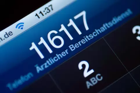 Jederzeit verfügbar: Nummer des Bereitschaftsdiensts.
