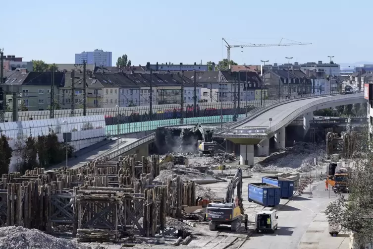 Stand der Abrissarbeiten am 9. September.