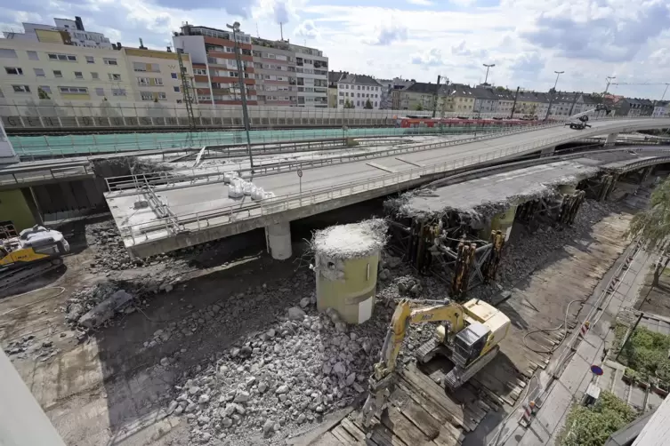 Blick auf die Baustelle am 2. September.