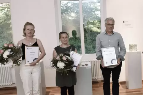 Die Preisträger 2020 (von links): Isa Schreiber, Catherine Sanke und Sebastian Scheid. 