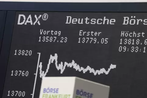 Der deutsche Aktienindex Dax kletterte am Montag auf ein Allzeithoch.
