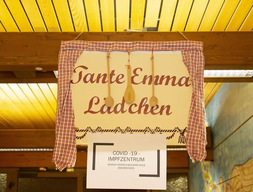 Das Impfzentrum wurde im Speisesaal des Wichern-Hauses eingerichtet.