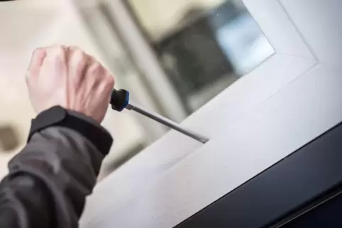 Die Einbrecher kamen durchs Fenster. 