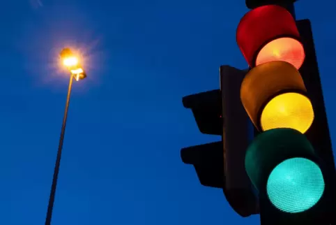 Vorbild: Mit den Farben einer Verkehrsampel soll deutlich gemacht werden, wie der Stand bei Bauprojekten ist. 