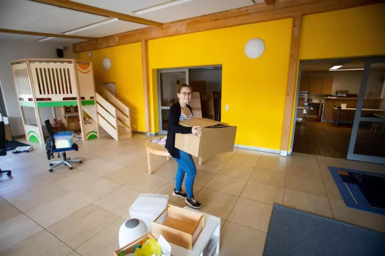 Das Dorfgemeinschaftshaus in Kleinbundenbach ist seit Oktober ein Kindergarten, weil in Gro&szlig;bundenbach nicht mehr genug Platz is