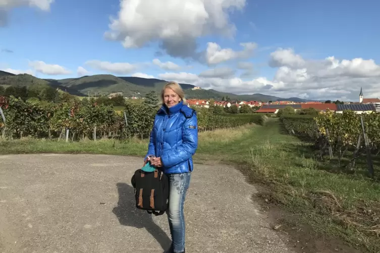 Brigitte Bartels freut sich &uuml;ber ihre neue Wahlheimat in Maikammer. 