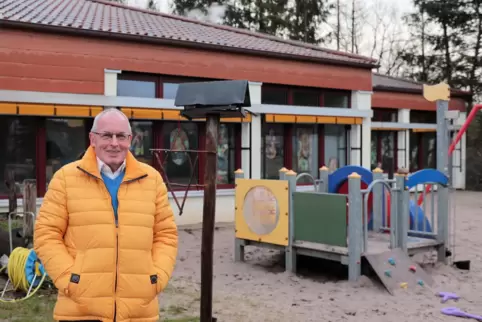 Ein großes Projekt in Carlsberg ist die Erweiterung der Kita Spatzennest. Bürgermeister Werner Majunke kann sich auf der Seite d