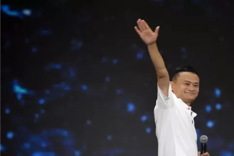 Da sagte er Tschüss: Ma verabschiedet sich bei einer Veranstaltung anlässlich des 20-jährigen Bestehens der Alibaba Group. 