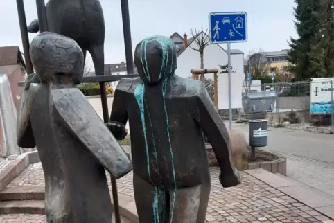 Der Schaden ist deutlich zu erkennen. 