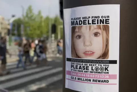 Nach ihrem Verschwinden wurde europaweit nach Madeleine „Maddie“ McCann gesucht. 