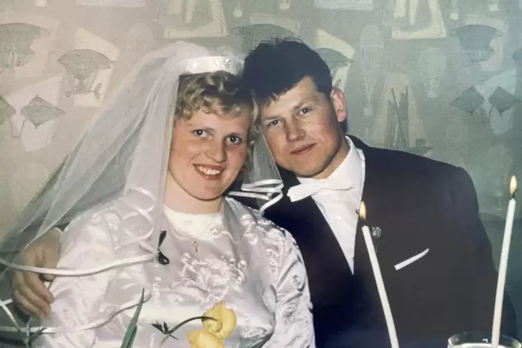 Einst im Mai: Maria und Johann bei ihrer Hochzeit im Mai 1963.