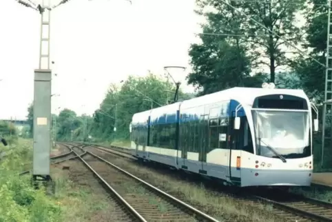 Die Saarbahn verkehrt zwischen Saarbrücken und dem französischen Saargemünd.