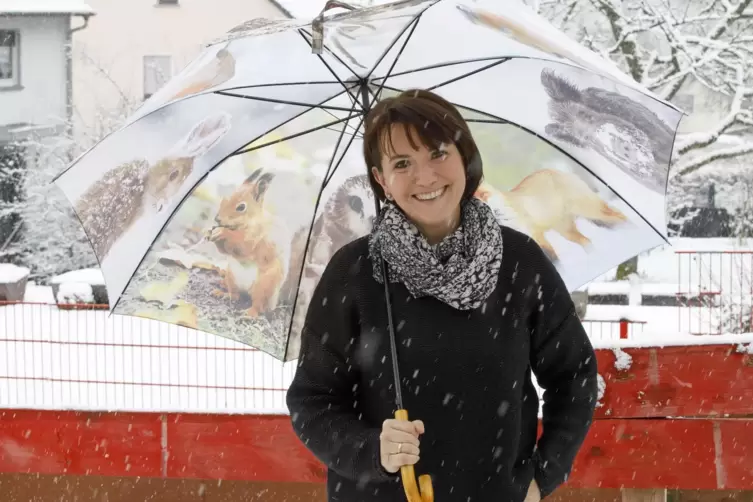 Antje Funck vermisst in Hohenecken &bdquo;einen Platz, wo man sich mal treffen kann, einen klassischen Anlaufpunkt mit Sitzgelegenheit