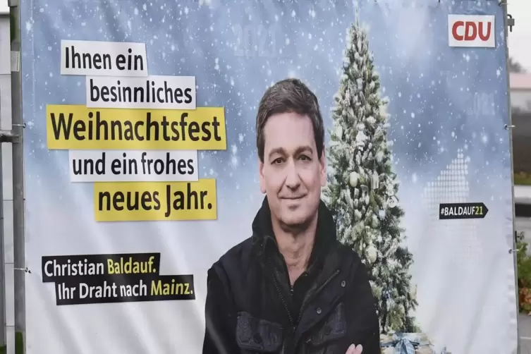 Baldauf-Plakat in Frankenthal. 