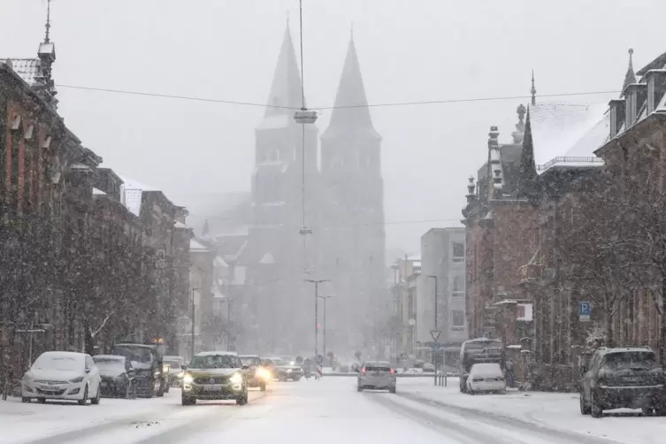 Der Vormittag bescherte den S&uuml;dpf&auml;lzern ein kurzes Winterm&auml;rchen. 