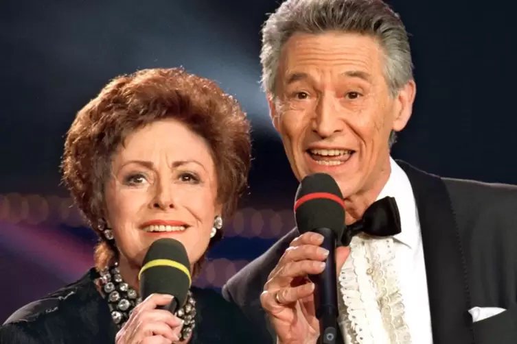 Traumpaar der deutschen Unterhaltungsmusik: Valente mit ihrem Bruder Silvio Francesco. 
