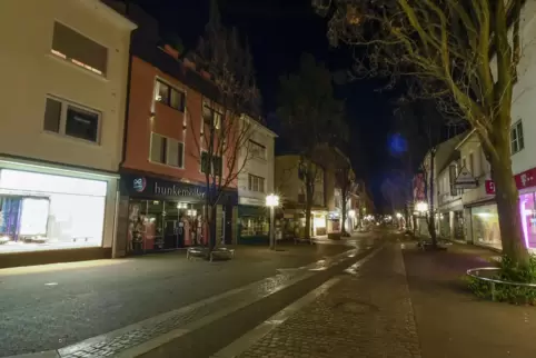 So leer soll es nach Vorstellung der Stadt auf Frankenthals Straßen vorerst bleiben – zumindest zwischen 1 Uhr abends und 5 Uhr 