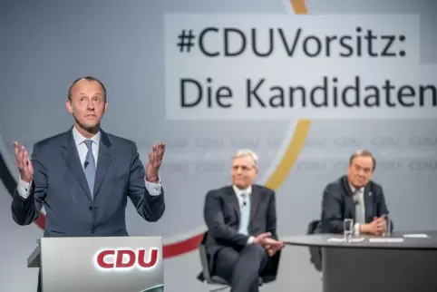 Die Bewerber (von links): Friedrich Merz, Norbert Röttgen und Armin Laschet.