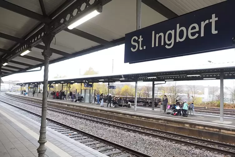 Der St. Ingberter Bahnhof. 