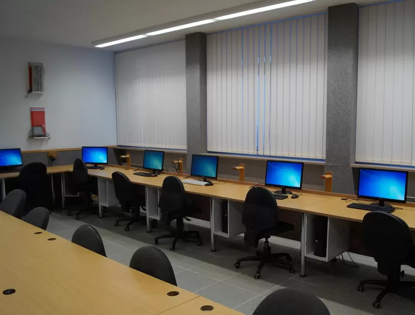 Der Computerraum.