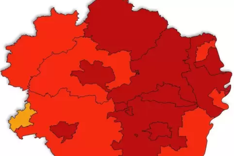 Die Corona-Ampel-Farben der Pfalz