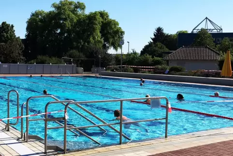 Das Hettenleidelheimer Freibad in diesem Sommer. 
