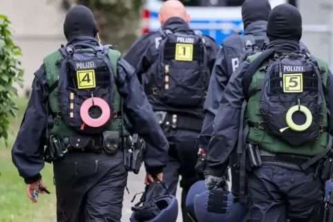 Mehr als 400 Polizeibeamte waren an dem Einsatz beteiligt.