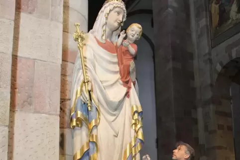 Patronin des Doms, der Stadt – und vieler Babys von 2020: Maria. Der Restaurator der Statue in der Kathedrale heißt mit Vorname 