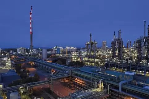 Blick auf den BASF-Standort Ludwigshafen.