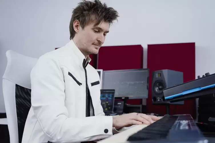 Dominik Rivinius am Keyboard. 