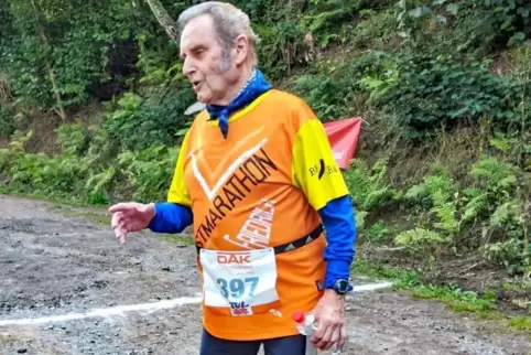 Natürlich war Friedrich Hinkel im September beim Lemberger Laufspaß dabei.