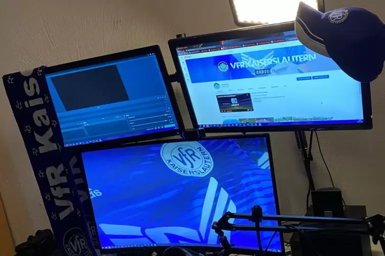 Professionell ausgestattet: der Raum, aus dem die Spiele gestreamt werden. 