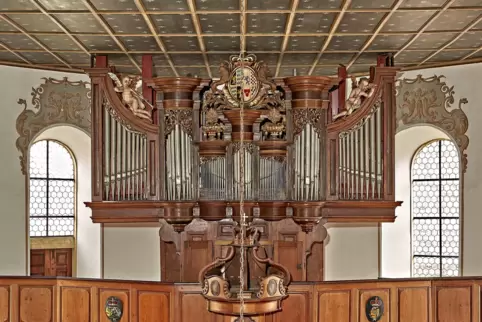 Die 1782 von Johann Carl Baumann aus Annweiler errichtete Orgel steht in der Schlosskirche Bad Bergzabern. Sie ist das größte un