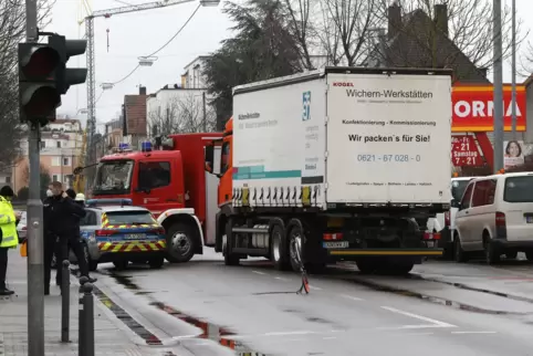 Die Unfallstelle in der Horststraße. 