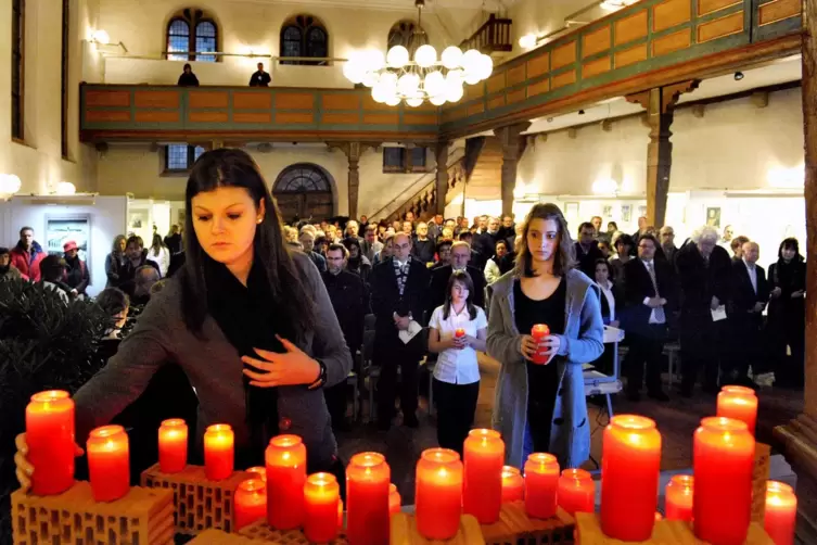 Die Holocaust-Gedenkfeier 2020 in der Heiliggeistkirche.