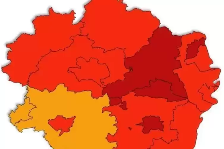 Die Südwestpfalz ist landesweit unter den Regionen mit der niedrigsten Inzidenz.