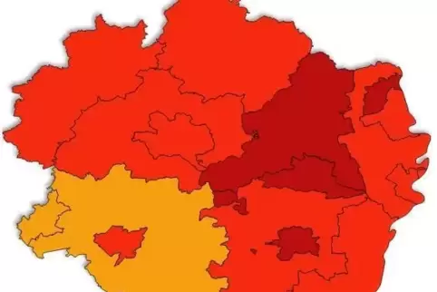 Die Südwestpfalz ist landesweit unter den Regionen mit der niedrigsten Inzidenz.