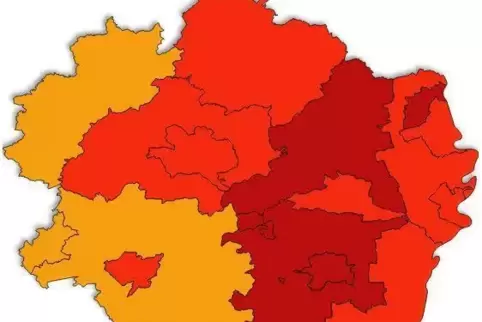 Die Inzidenzwerte in der Pfalz verbessern sich vielerorts.