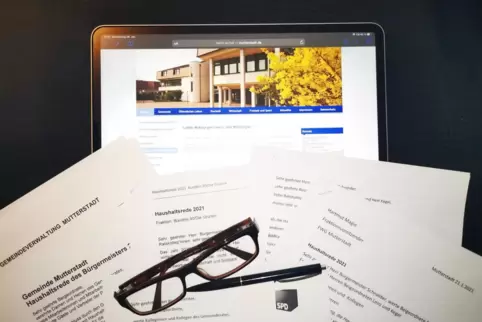 Die Haushaltsreden gab es nur schriftlich oder zum Herunterladen auf Mutterstadts Internetseite.