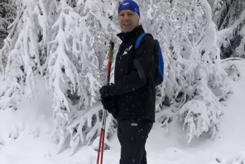 Winterwunderland: Sven Laforce am Kniebis.