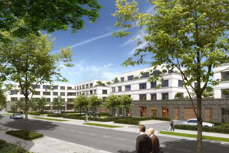 So sollen die Neubauten einmal aussehen. Die Fertigstellung ist im Fr&uuml;hjahr 2022 geplant.