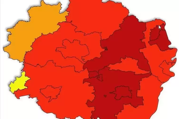 Nur Kusel und Zweibrücken bleiben auch über das Wochenende hinaus unter der Inzidenz von 50.
