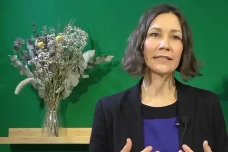 Gr&uuml;n ist in Mode: bei der Gr&uuml;nen-Spitzenkandidatin Anne Spiegel ...