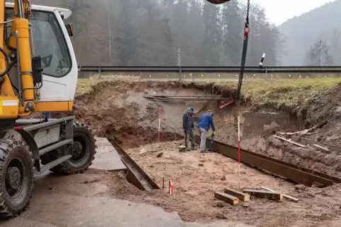 Vorbereitungsarbeiten für die Ortsumgehung Bad Bergzabern, hier im Jahr 2019. Es ist eines der teuersten Straßenprojekte der Pfa