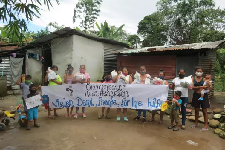 Ein Dankeschön nach Böhl-Iggelheim kommt aus Kolumbien vom Projekt „Weg der Hoffnung – ein Haus gegen Hunger” .