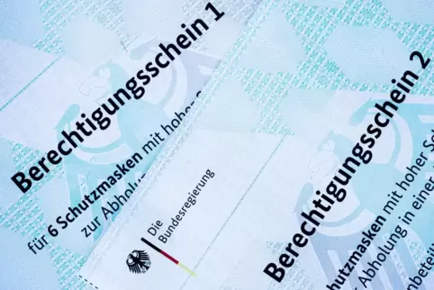 Solche fälschungssichere Gutscheine für FFP2-Masken werden derzeit verschickt. 