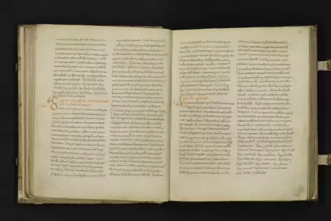 Als Depositum des Historischen Vereins der Pfalz im Landesarchiv: der Ältere Weißenburger Codex.