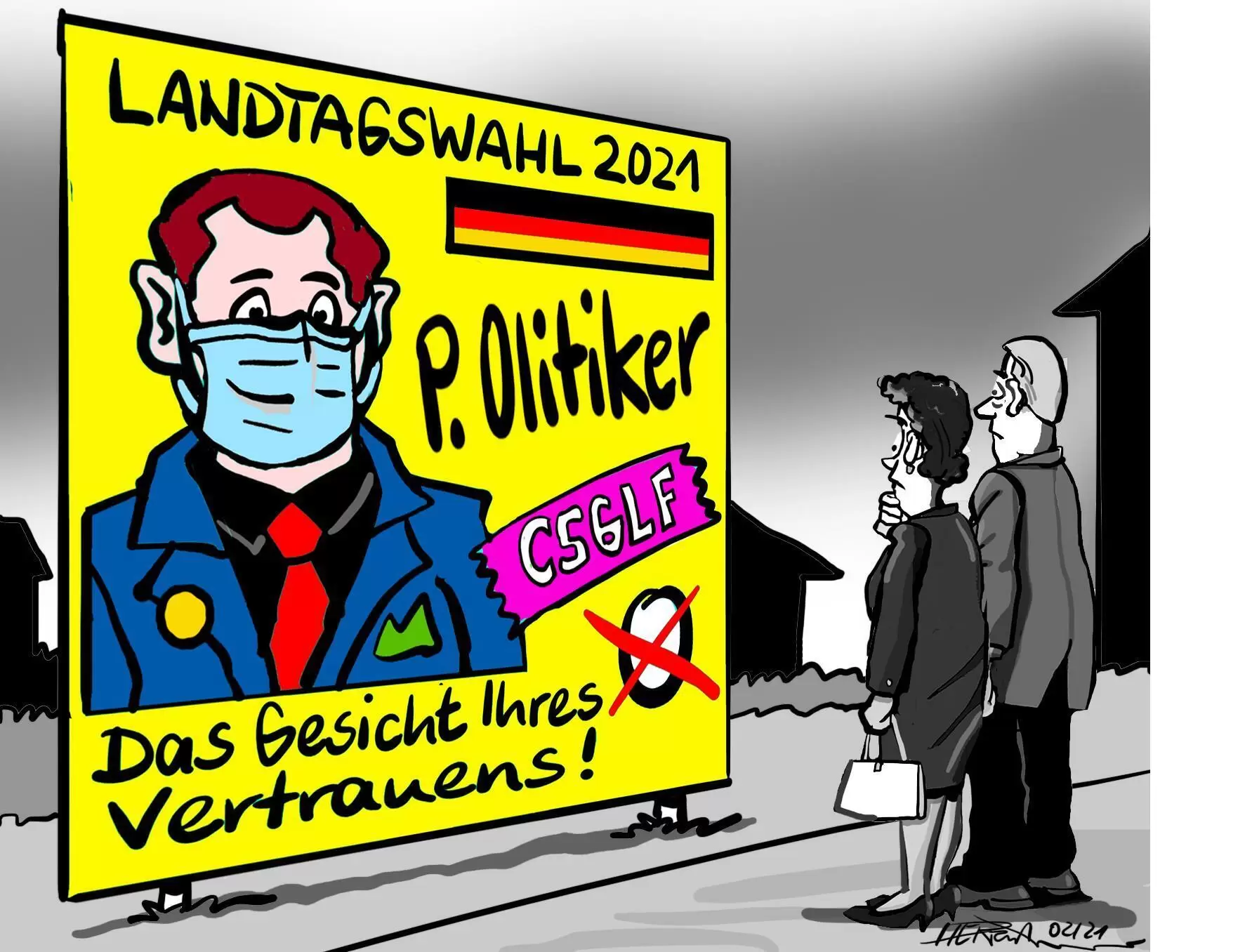 wahlplakate mundschutz corona plakatwand2